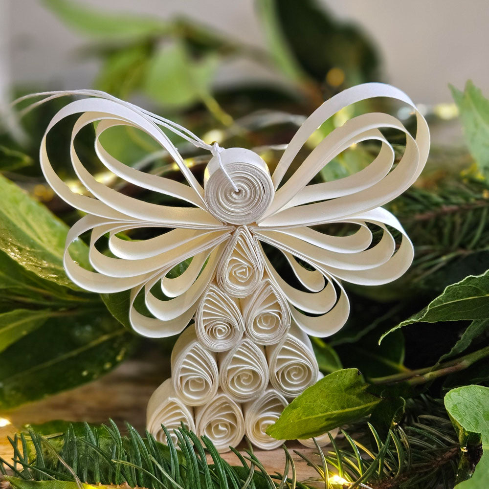 Hand made Christmas Decoration -Angel Christmas Decoration Paper