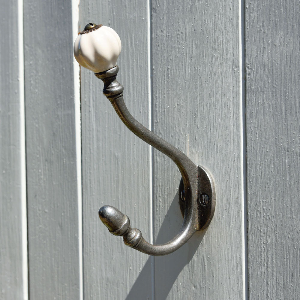 Vintage New England single metal coat hook – Bowley Jackson