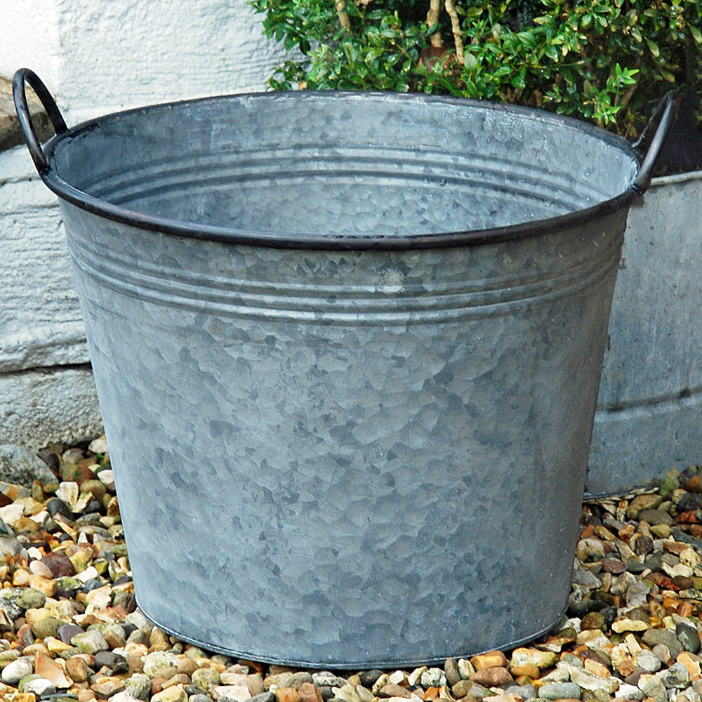 large metal plant pots uk Normandy Vintage Extra Large Metal Garden Planter – Bowley & Jackson