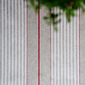 Red Harbour Stripe Oilcloth tablecloth