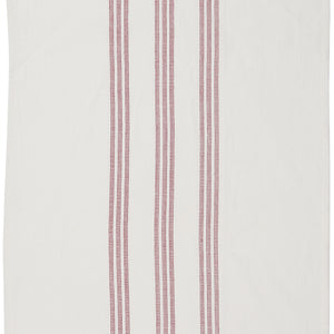 Danish Vintage Red Stripe Tea Towel
