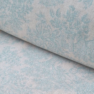 Duck egg blue toile de jouy curtain and upholstery fabric