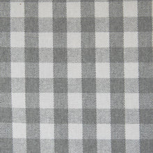 Grey Gingham Check Oilcloth Tablecloth