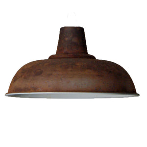 Vintage rusty iron ceiling 280mm pendant shade