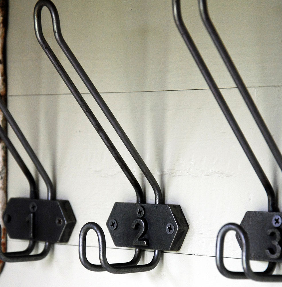 Retro Antique Robe Hooks Vintage French Bentwood And Turned Wood