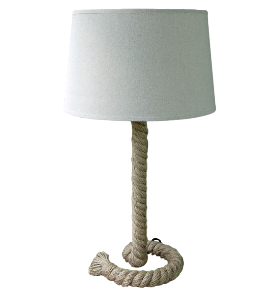 Brixham natural jute rope table lamp