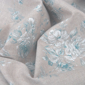 Blue Cabbage Tea Rose Curtain and blind Fabric