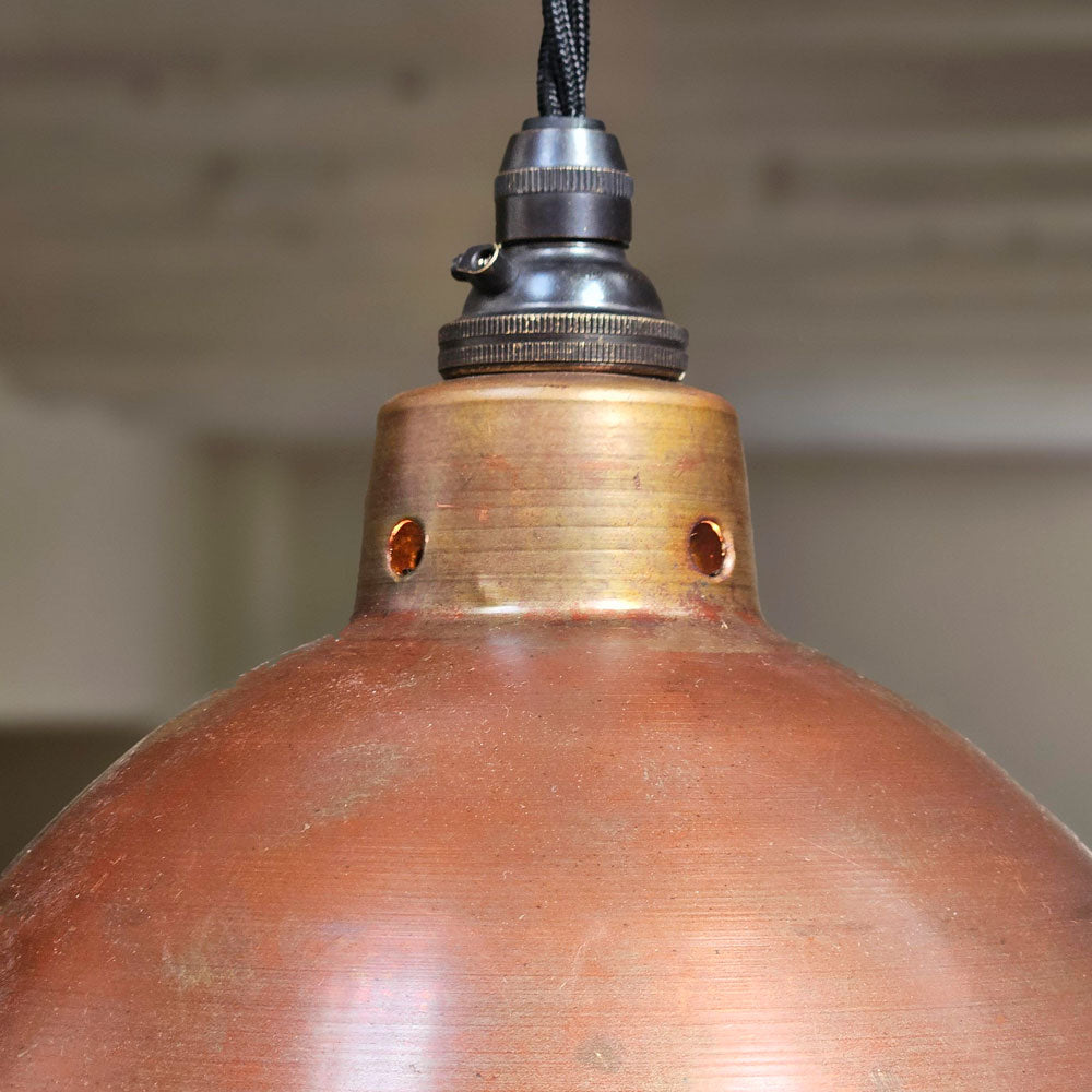 Close up of 215 mm pendant light fitting