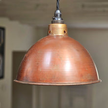 Antique copper kitchen pendant light fitting