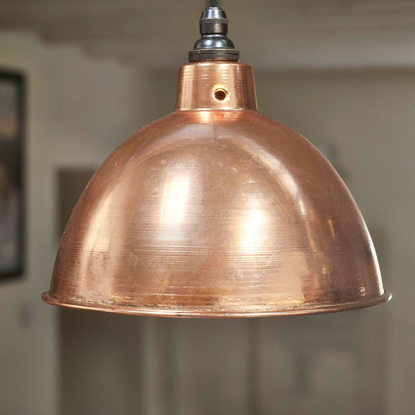 215 mm Polished copper pendant light shade