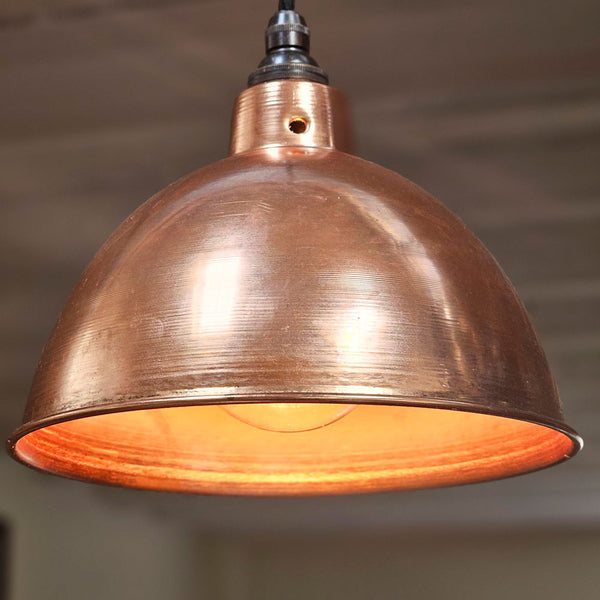 215 mm Polished Copper pendant shade