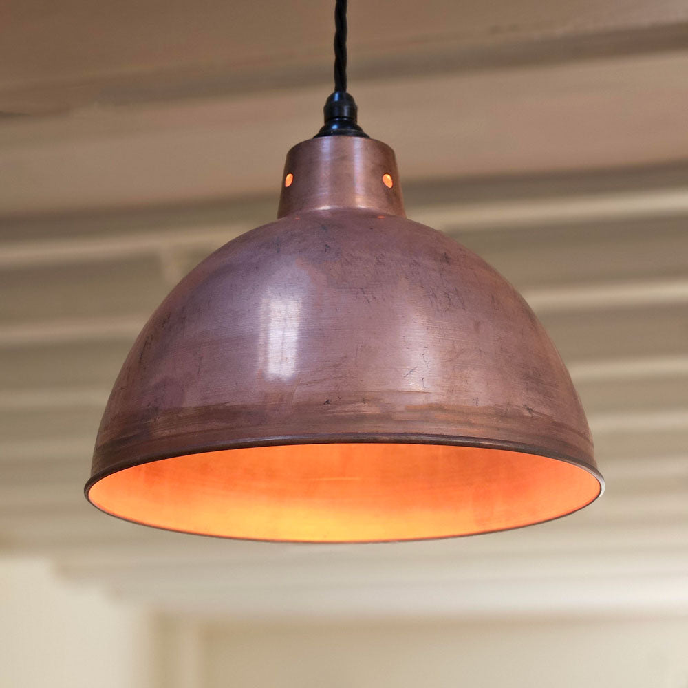 Antique Copper Pendant Light Shade 250 mm