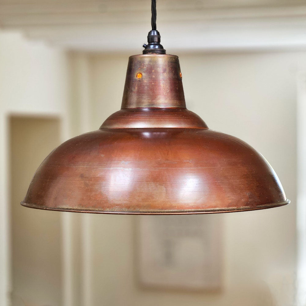Copper pendant shade - Kitchen island lighting - Kitchen pendant light ...