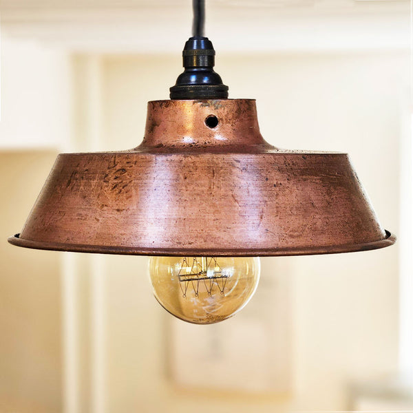 Paris Bistro antique copper ceiling light