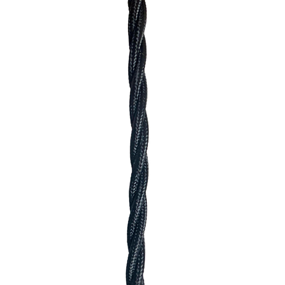 Black braided cable
