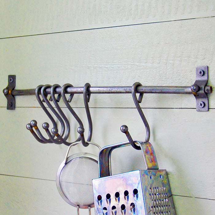 Broughton wall mounted kitchen sliding storage hooks