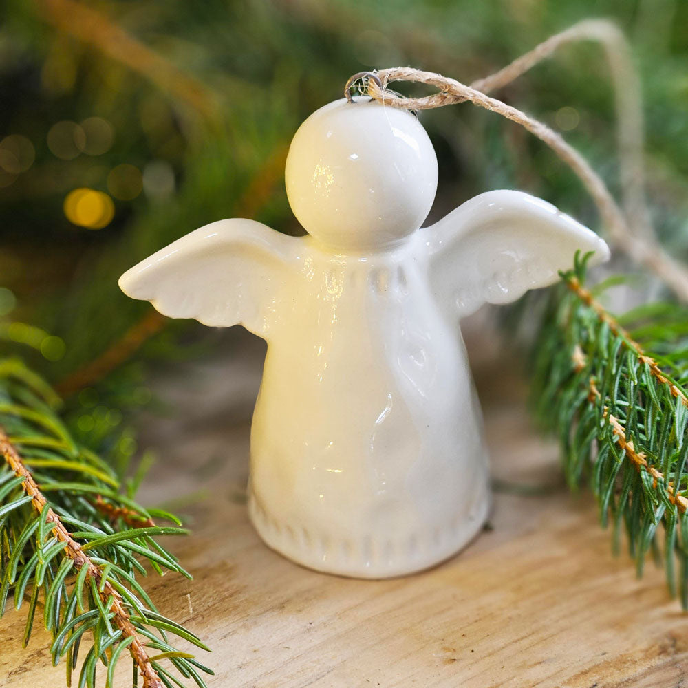 Ceramic Angel Christmas Tree Decoration Vintage angel Christmas