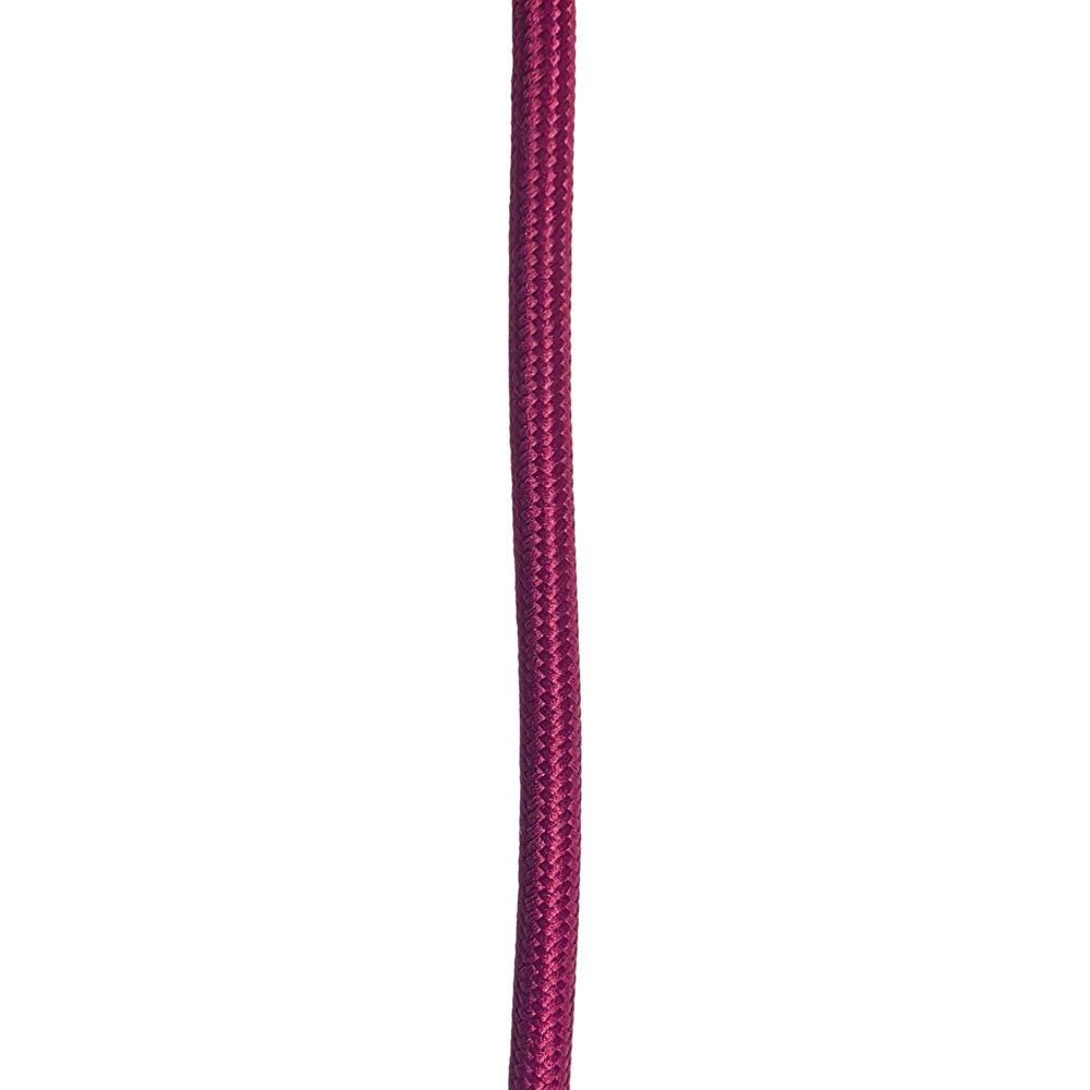 Burgundy braided cable