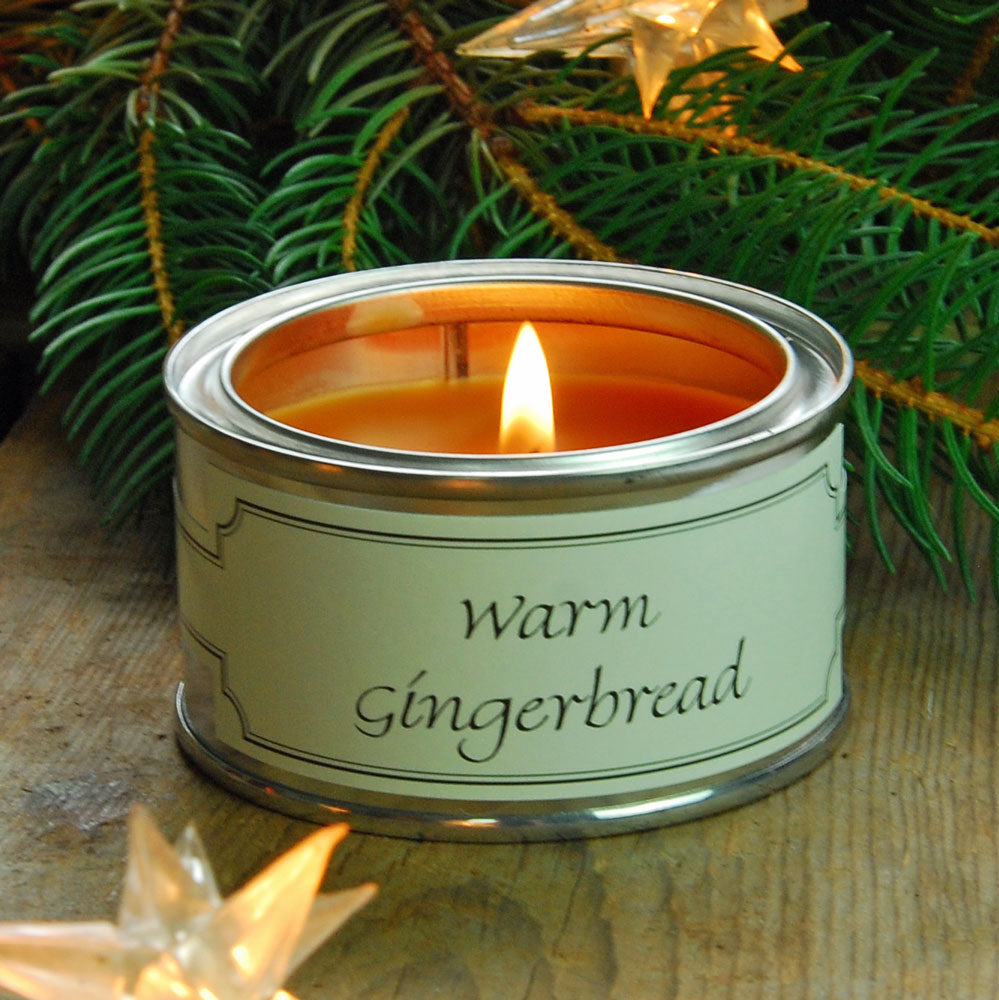 Pintail scented candle filled tin warm gingerbread fragrance