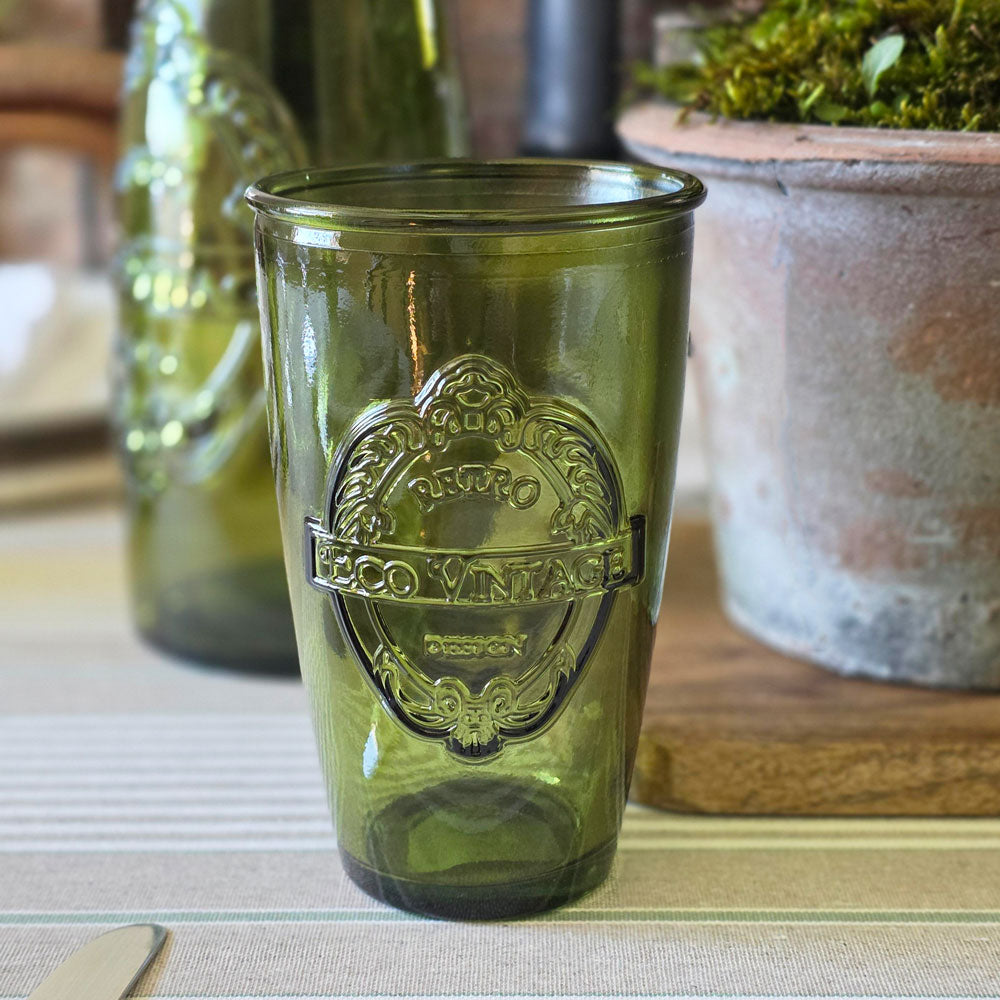 Spanish Green Recycled Glass Tumbler