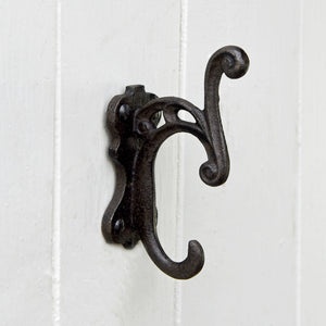 Haxby ornate Victorian cast iron wall hook