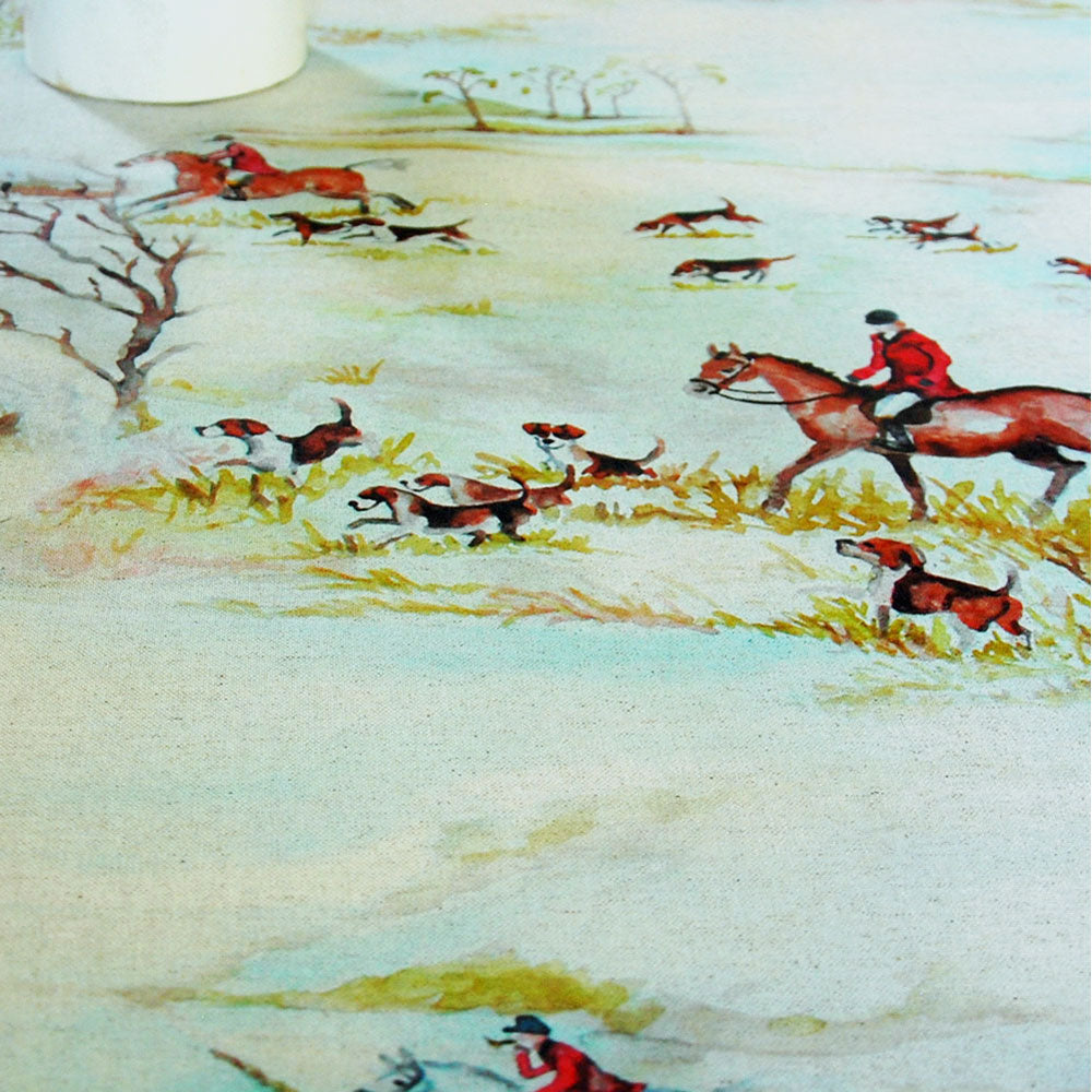 Hunting print tablecloth