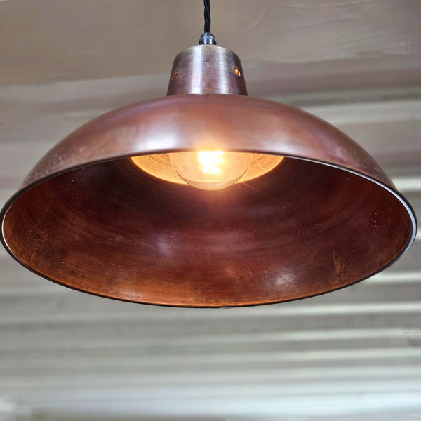 Antique copper pendant light shade 360mm