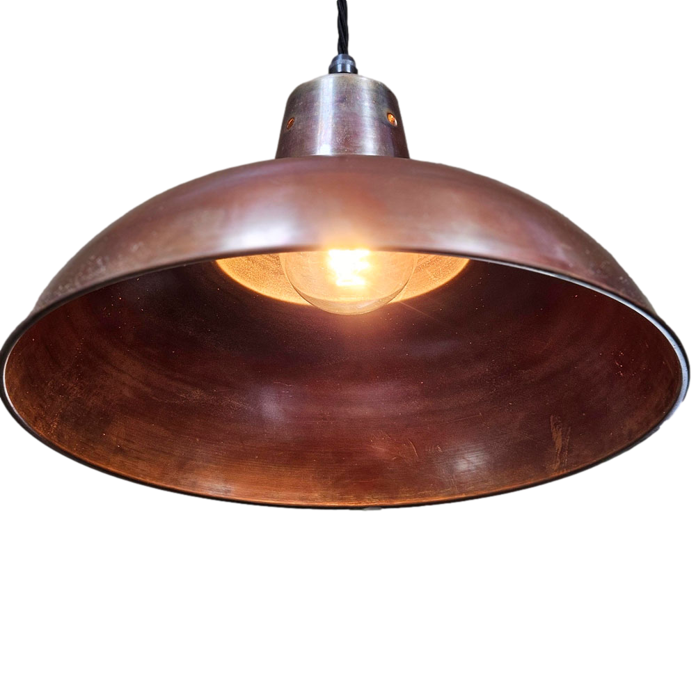 Antique copper pendant light shade 360mm