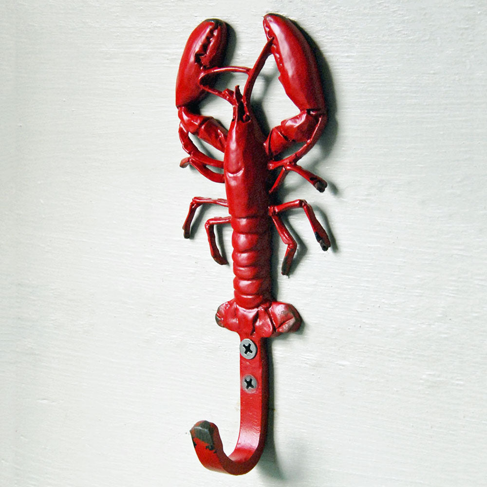 Red lobster shaped wall hook
