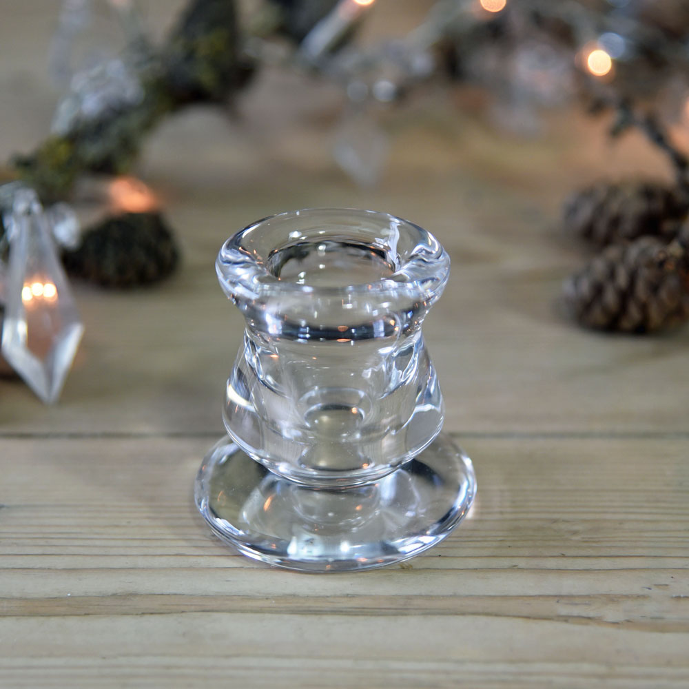 London Glass Candle Holder