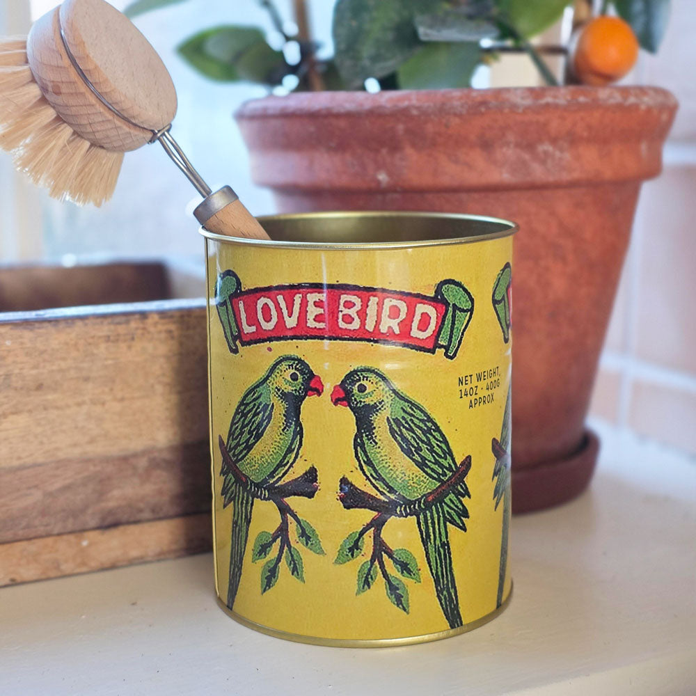 Love Bird Storage tin and planter