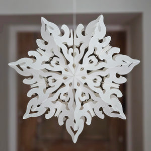 Classic Origami Paper Snowflake Christmas Decoration