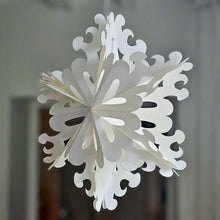 Vintage White Origami Snowflake Decoration
