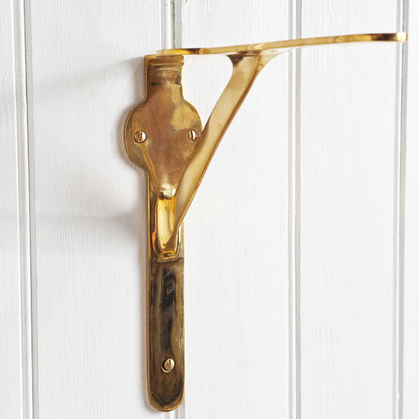 Belsay Brass Shelf Bracket
