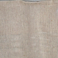 Close up of log basket hessian lining