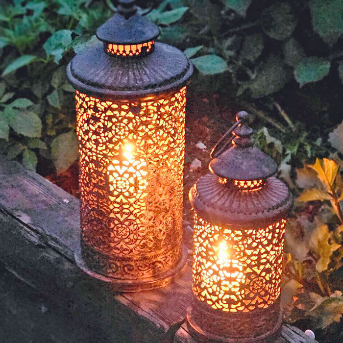 Large and small Seville garden lanterns