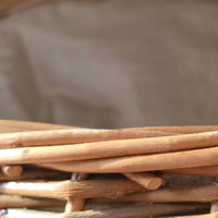 Small Morpeth lined wood basket
