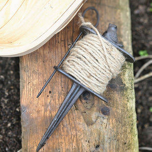 Cast iron garden line marker