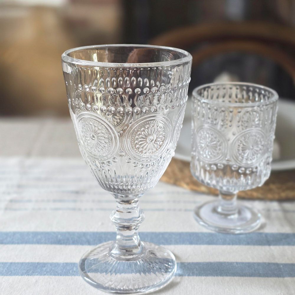 Mathilde Large Embossed Wine Glass 310 ml