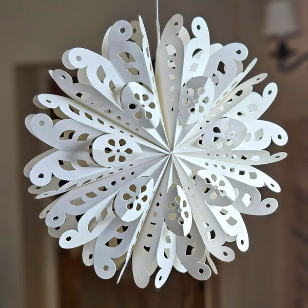 retro paper snowflake Christmas decoration