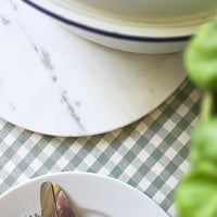 Large white marble serving board