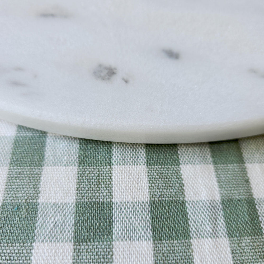 Large white marble serving board