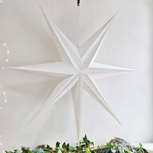 Large White Paper Star