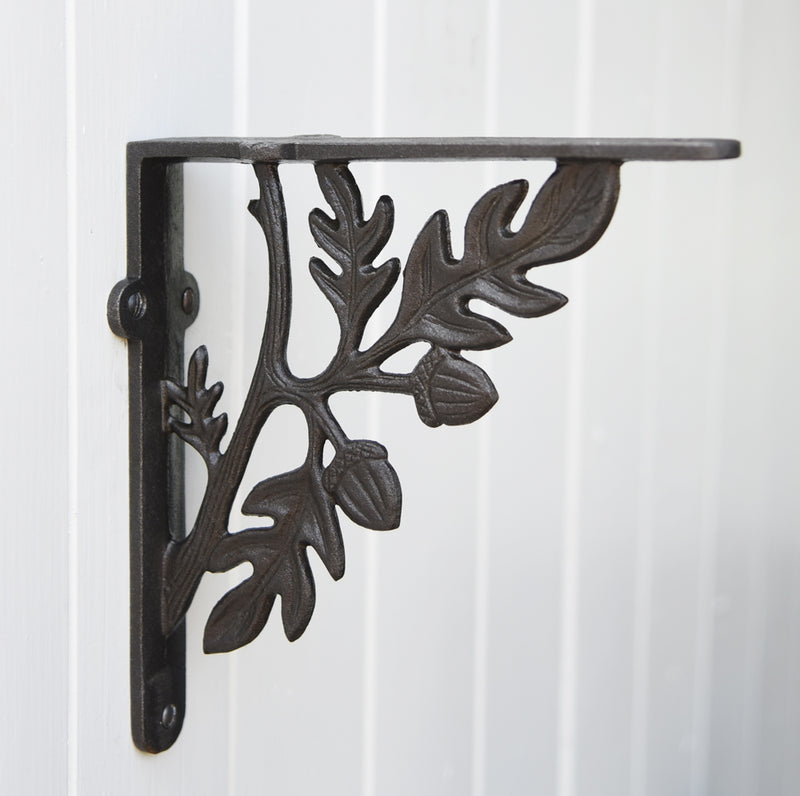 Vintage Oak Leaf Shelf Bracket