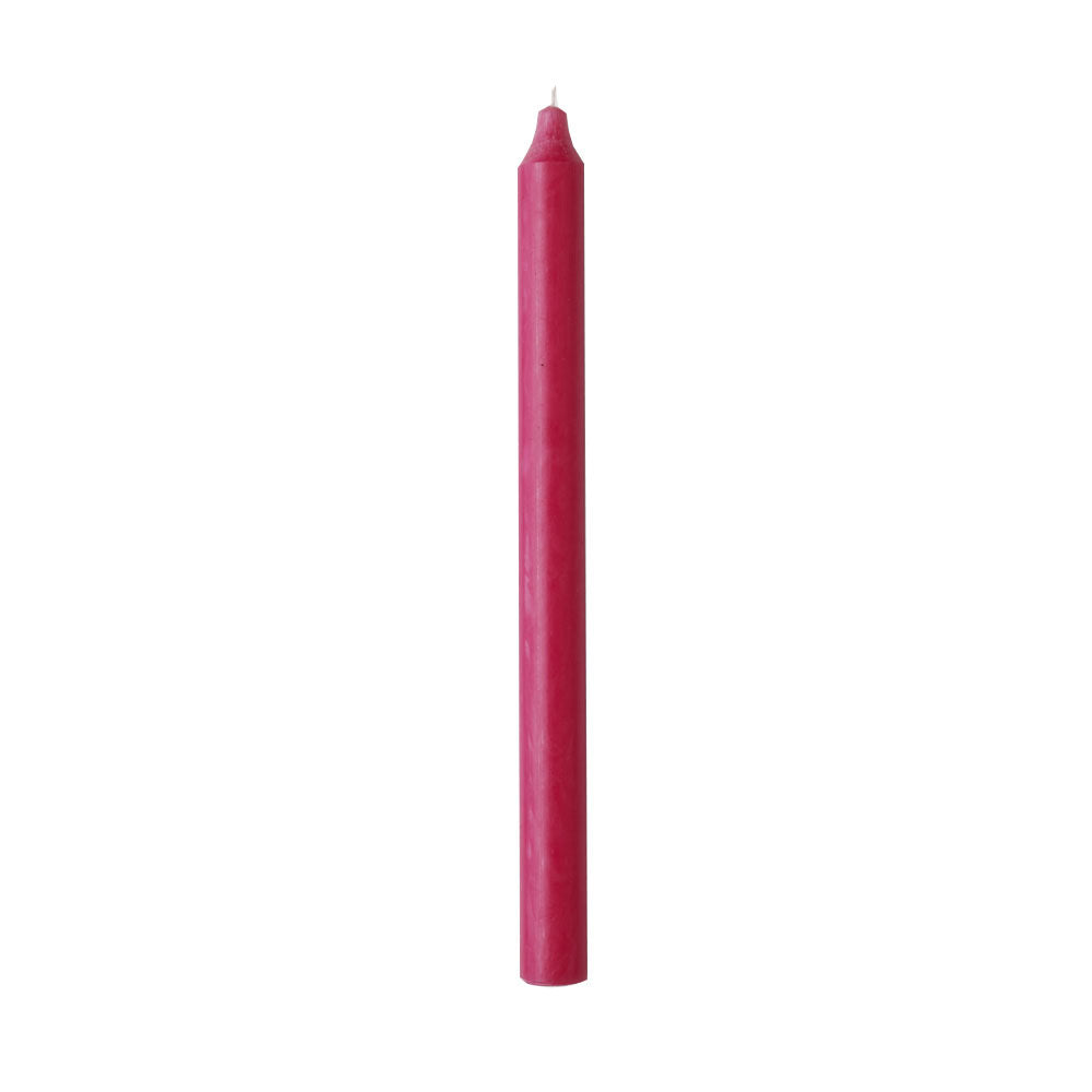 Tall Cerise Pink Dinner Candle