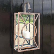 Deco wall candle holder sconce
