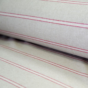 Midhurst Red Stripe Double Width Curtain Fabric
