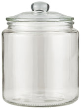 Danish Glass Storage Jar With Seal