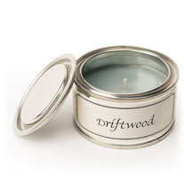 Pintail scented candle filled tin Driftwood fragrance