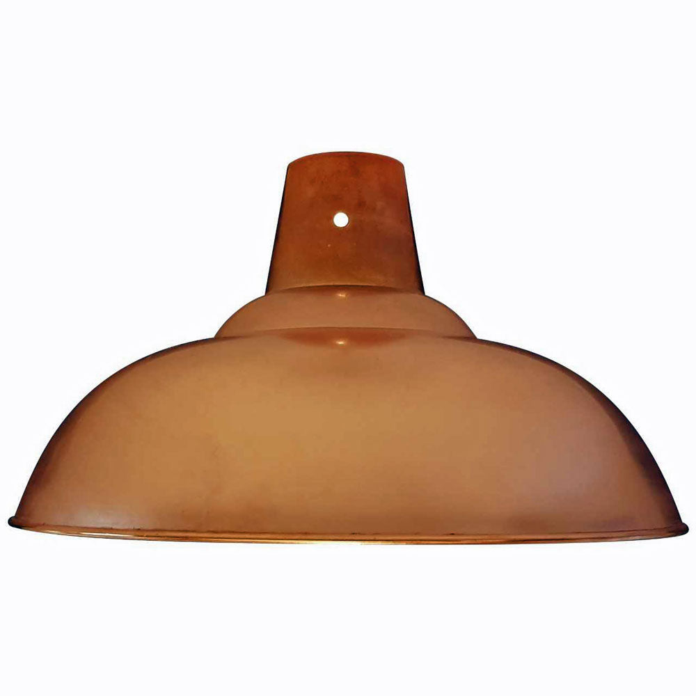 Large retro polished copper pendant ceiling light shade 360mm